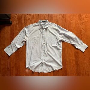 Nautica, men’s 16 1/2 neck, button down, long sleeve dress shirt.
